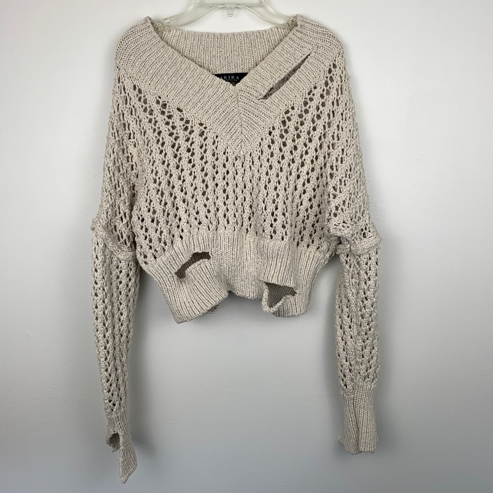 Akita Pre-Distressed V neck Sweater